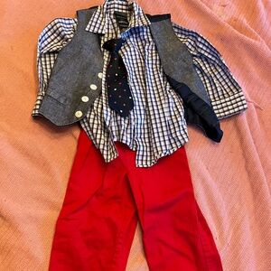 Nautica four piece toddler boy dressy, fancy, Christmas outfit